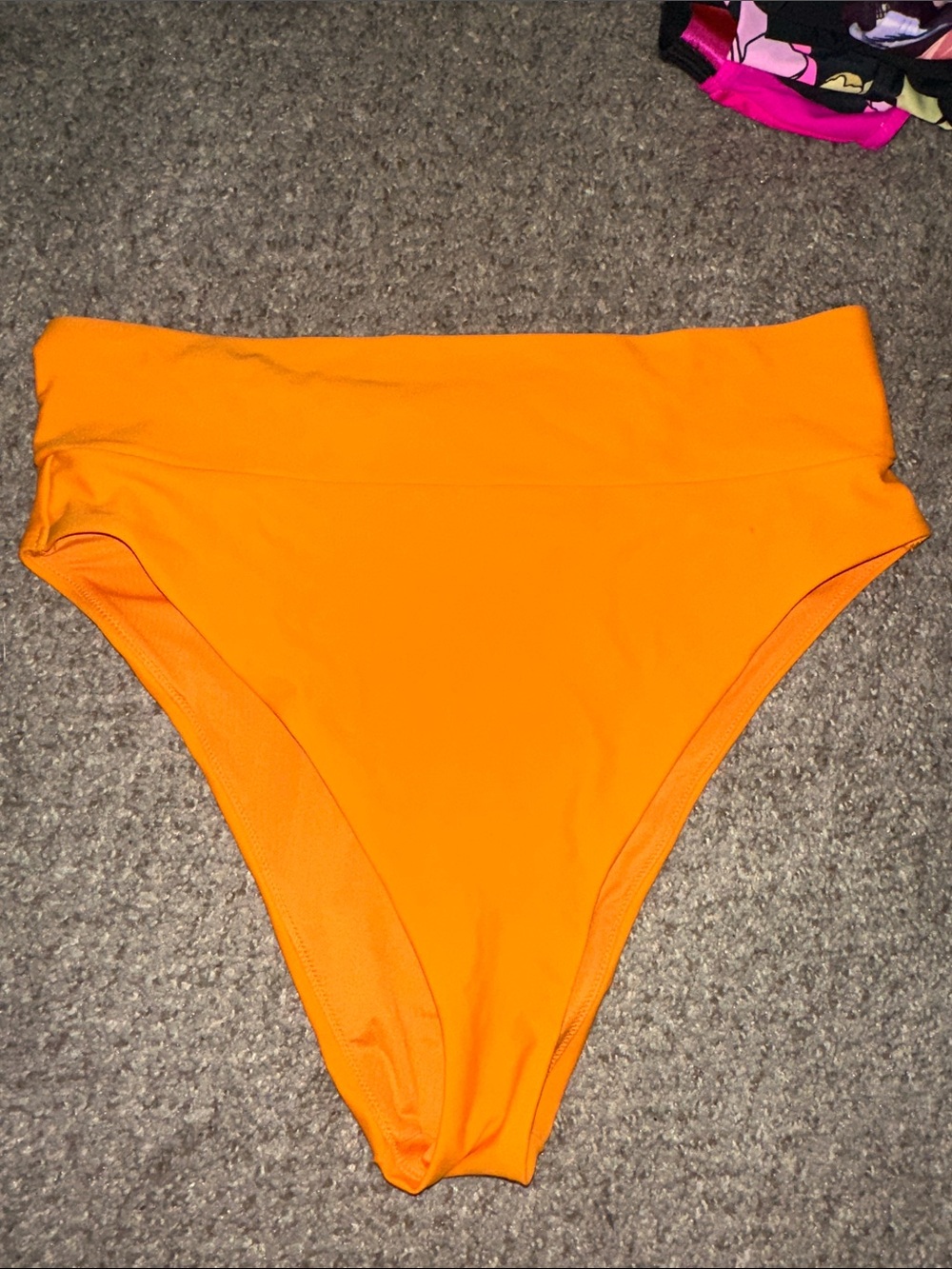 aerie Bright Orange High-Waist Bikini Bottoms